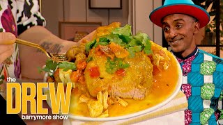 Marcus Samuelsson Shows Drew How to Make Pork Chops the Star of Dinner Time