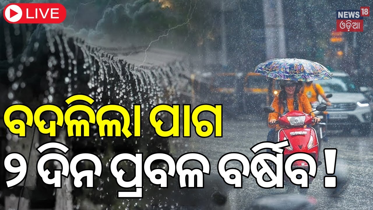Live: ବଦଳିଲା ପାଗ, ଆଜିଠୁ ୨ଦିନ ବର୍ଷିବ ! Odisha Weather Update | IMD | Low Pressure In Bay of Bengal