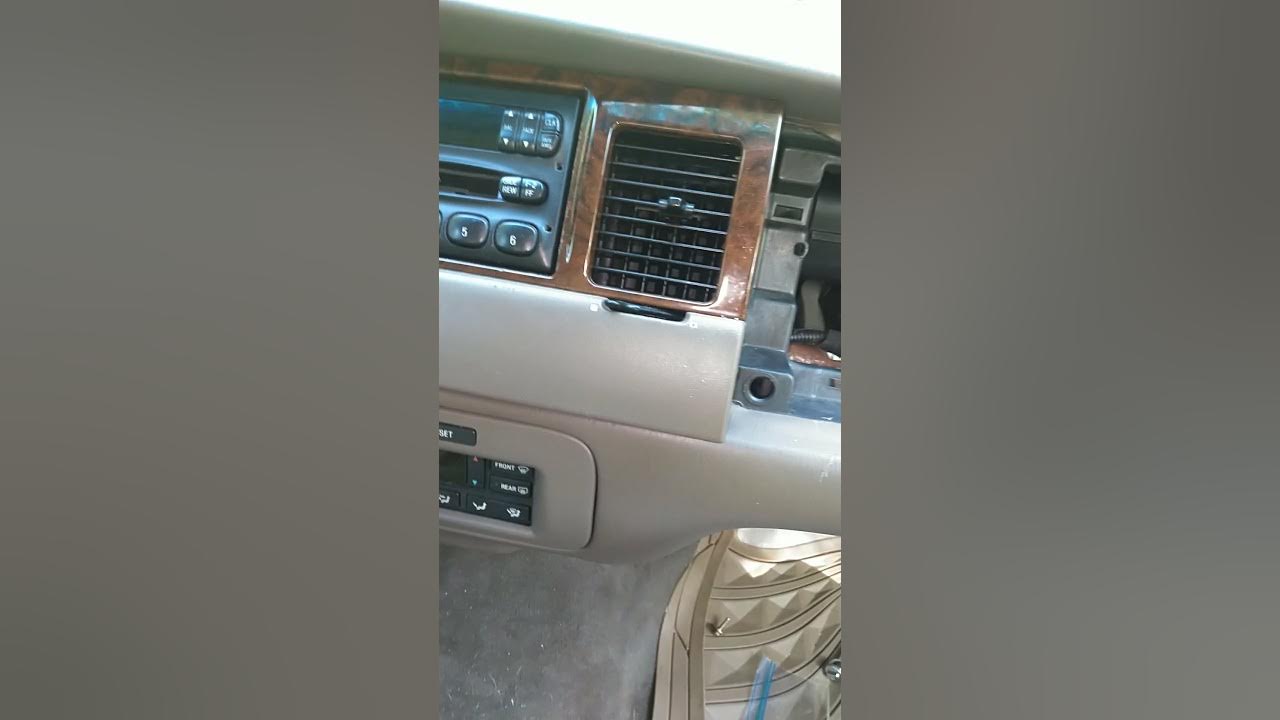 98 lincoln town car heater core/ air vent box replacement#3 - YouTube