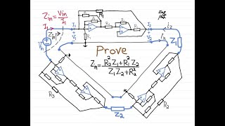 Operational Amplifier Gyrator Network Circuit Input Impedance (updated) Operational Amplifier Gyrator Network Circuit Input Impedance (updated)