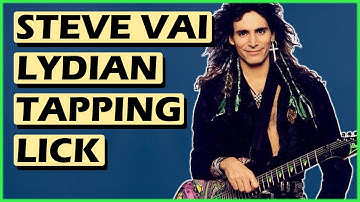 Steve Vai Quick Guitar Lick To Impress: Lydian Tapping G3 Live In Denver
