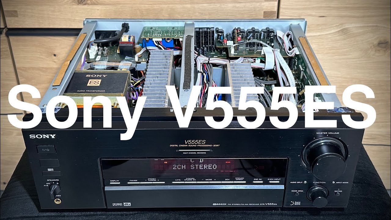 SONY STR-V555 ES Stereo FM/AM 5.1 AV Receiver demo - YouTube