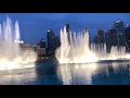 Музыкальный танцующий фонтан в центре Дубай  ОАЭ. Dubai Fountain.