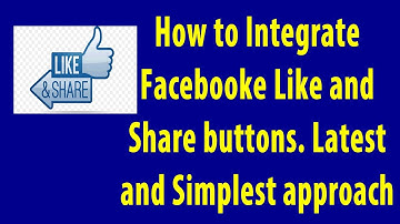 Facebook Like and Share button integration on your website.