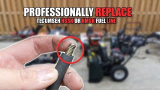 How to Easily Replace the Fuel Line &amp; Primer Line on any Tecumseh HSSK or HMSK Snowblower Engine