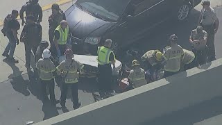 Homicide suspect leads Calif. police on 150mph chase before crashing