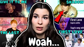 Discovering SUGA from BTS ~PART 2 (Give It To Me, First Love, The Last, Shadow,…) | REACTION