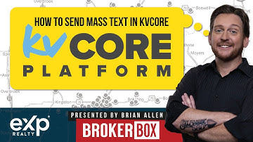 How to send mass text in KVCORE