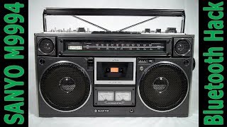 SANYO M9994 Boombox Restoration & Bluetooth Hack