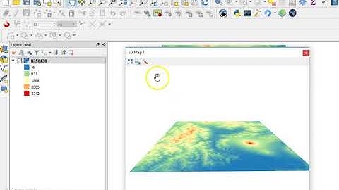Digital Elevation Model (DEM) 3D Visualization in QGIS 3.0