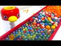 Water Marble run Slider⭐︎ASMR マーブルラン ☆#funny #satisfying #marblesrace #bouncymarble 水