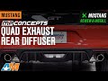 2015-2017 Mustang Premium MP Concepts Quad Exhaust Rear Diffuser Review & Install