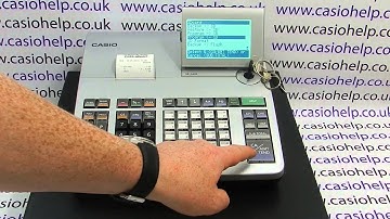Casio SE-S400 SE-S800 SE-S3000 PCR-T500 PCR-T520 How To Program Till Using SD Card
