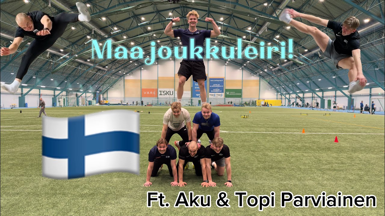 MAAJOUKKULEIRI VLOG/TREENIKOOSTE!!! Ft. Topi & Aku Parviainen!