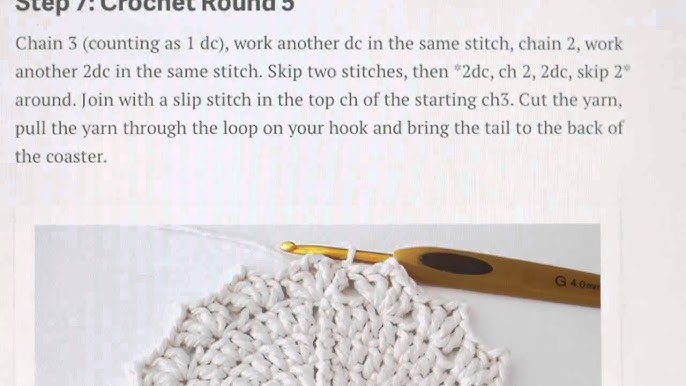 Crochet Fundamentals: How to Fasten Off Using Your Darning Needle