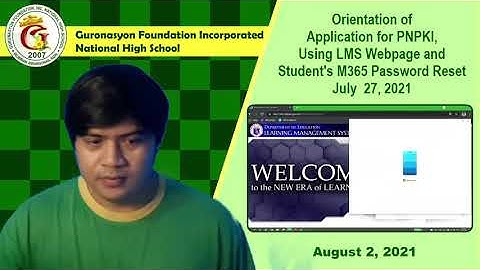 PNPKI Orientation and LMS webpage