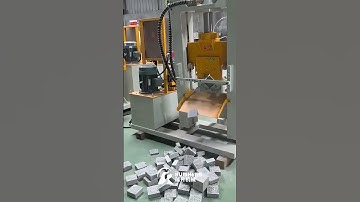 Stone Splitting machine for cubes stone processing100*100mm #stonemachine