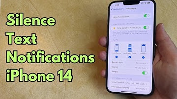 How to Silence Text Notifications on iPhone 14