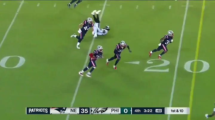 Adrian Colbert Interception | Patriots vs Eagles