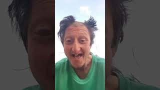 Daniel Larson shows off his new haircut!