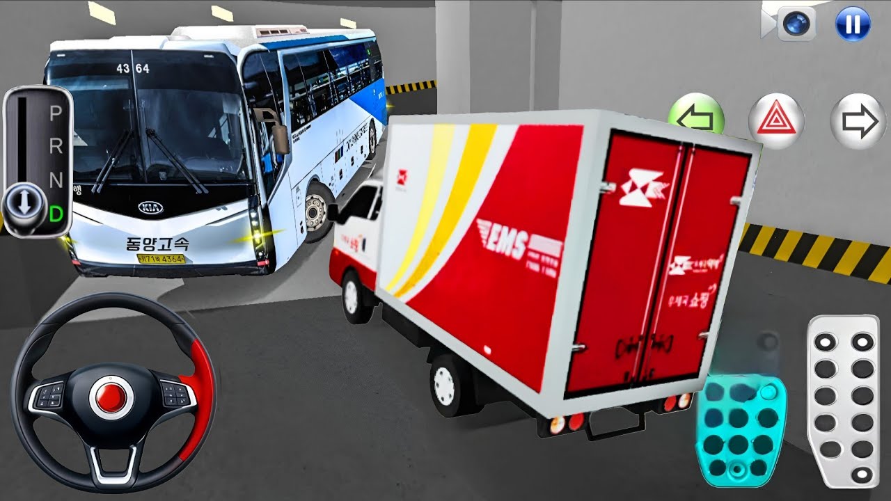 New Kia Express Bus Stuck in Parking Garage - 3D Driving Class - Car Game - 3D Driving Class 2026