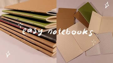 How to Make Easy and Simple Notebooks (saddle stitch, pamphlet stitch, chain stitch, staple)