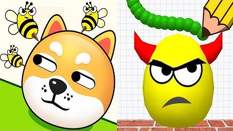 Draw To Smash Logic Puzzle VS Save The Doge Animated Story Satisfying ASMR Gameplay (Android, ios)