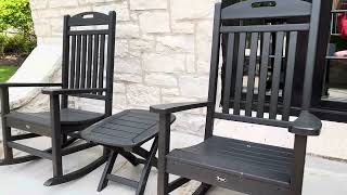 POLYWOOD Presidential Rocking Chair, Honest review comfy chair but assembly takes time