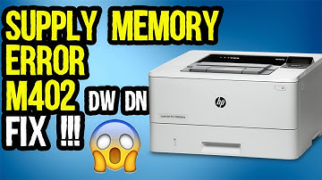 How to fix laser Jet Pro M402dn/M402dw Supply  memory error || Hindi || Urdu