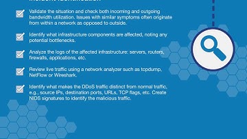 Incident Response Planning - DDos Checklist Overview