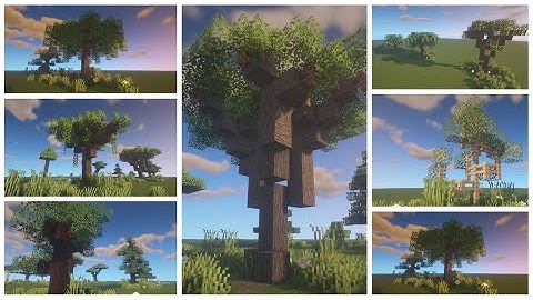 How to Build Custom Trees in Minecraft! | Simple Tips and Tricks to Help Your Build!!
