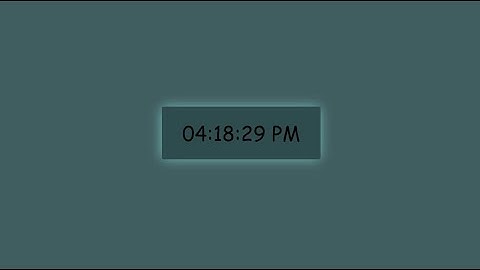 Digital Clock in jQuery  - Using HTML, CSS and jQuery - 😍 (Very Easy) -  2020