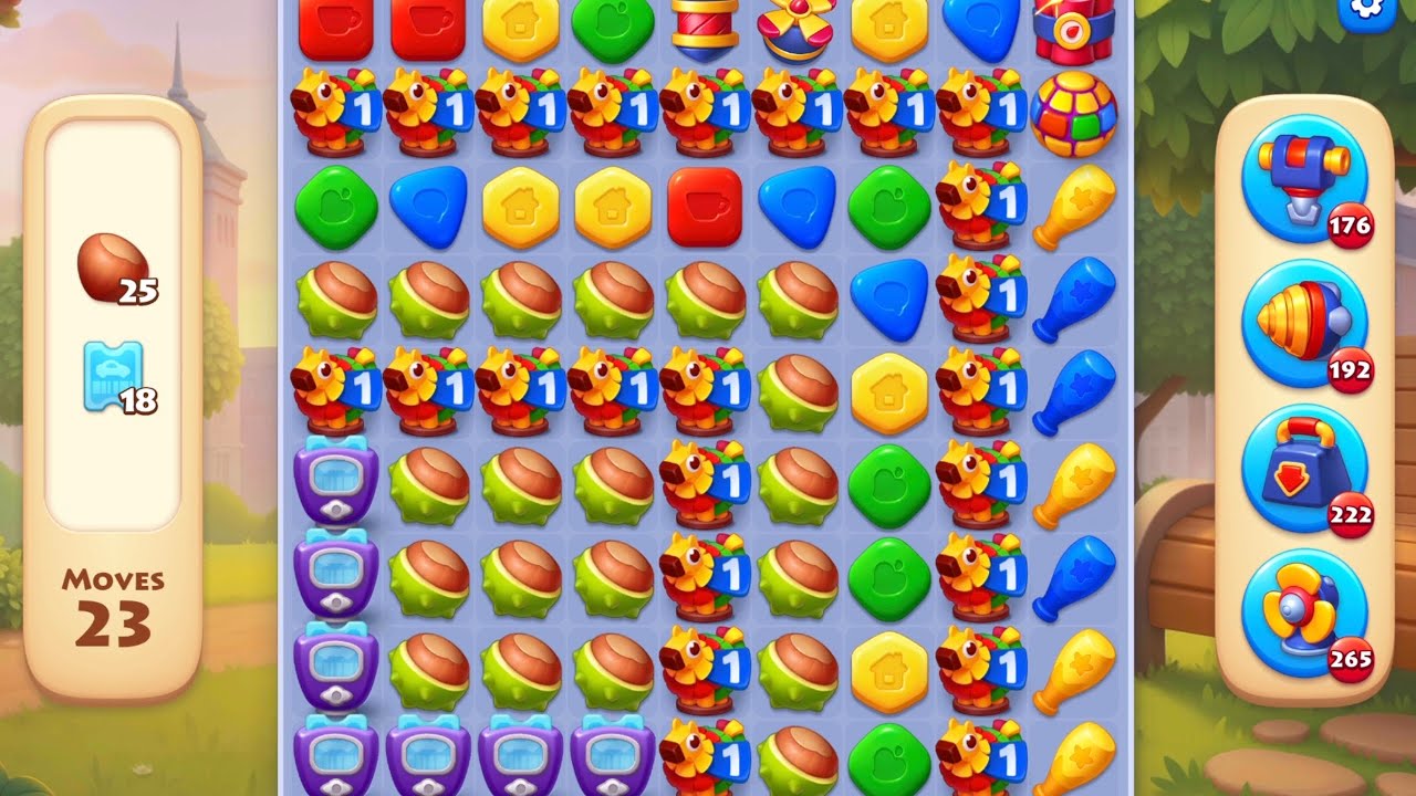 Township. Chasing maximum Cards before reset. Mixed Match 3 and Card results.