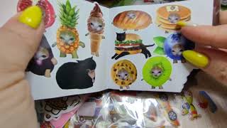 Sticky video Asmr paper+stickers+kitties meow and purr.Watch with pleasure#video #satisfying