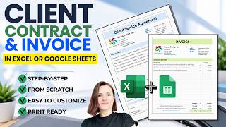 How to Create a Client Contract & Invoice in Excel or Google Sheets