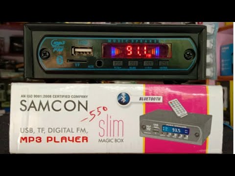 SAMCON USB  TF  DIGITAL FM  MP3 PLAYER WITH BLUETOOTH SLIM MAGIC BOX