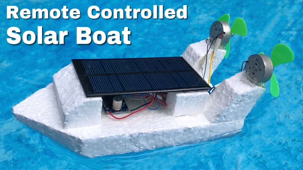 Solar Powered Boat with Remote Control 