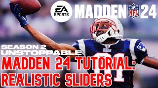 Best realistic MADDEN 24 sliders for SEASON 2 UNSTOPPABLE - Dreddeus for PS5