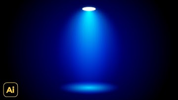 Simple Spotlight for Halloween Illustration Background Design | Illustrator Tutorials