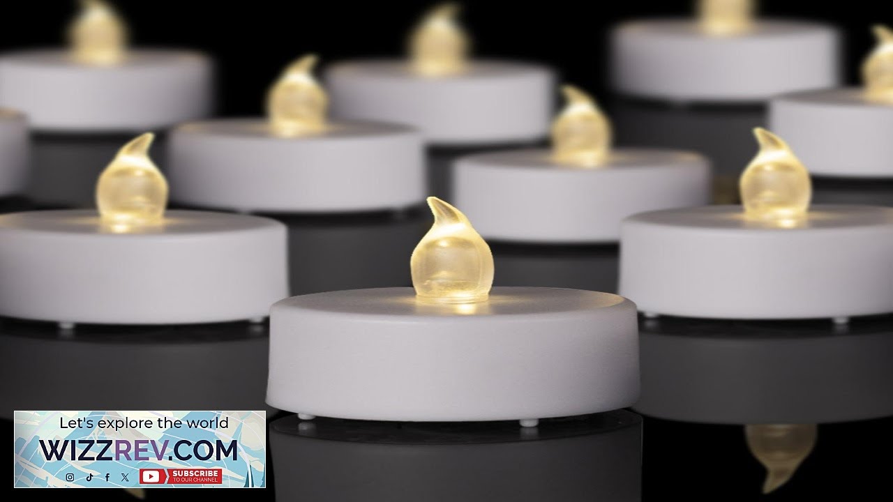 LED Tea Lights Candles 24Pack WarmWhite