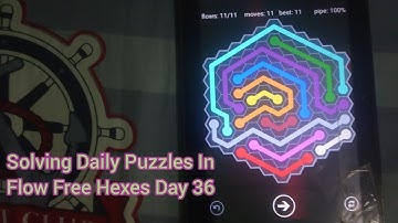 Solving Daily Puzzles In Flow Free Hexes Day 36