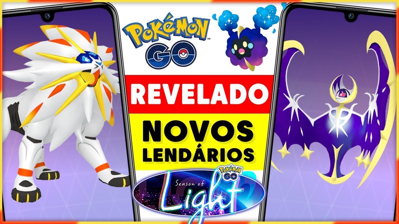 CONFIRMADO! NOVOS LENDARIOS NO POKEMON GO - Solgaleo e Lunala no Pokémon Go  