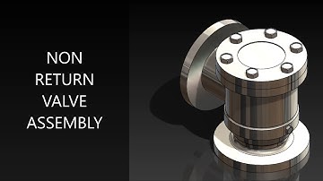 Non Return Valve Assembly in SolidWorks | SOLIDWORKS TUTORIAL