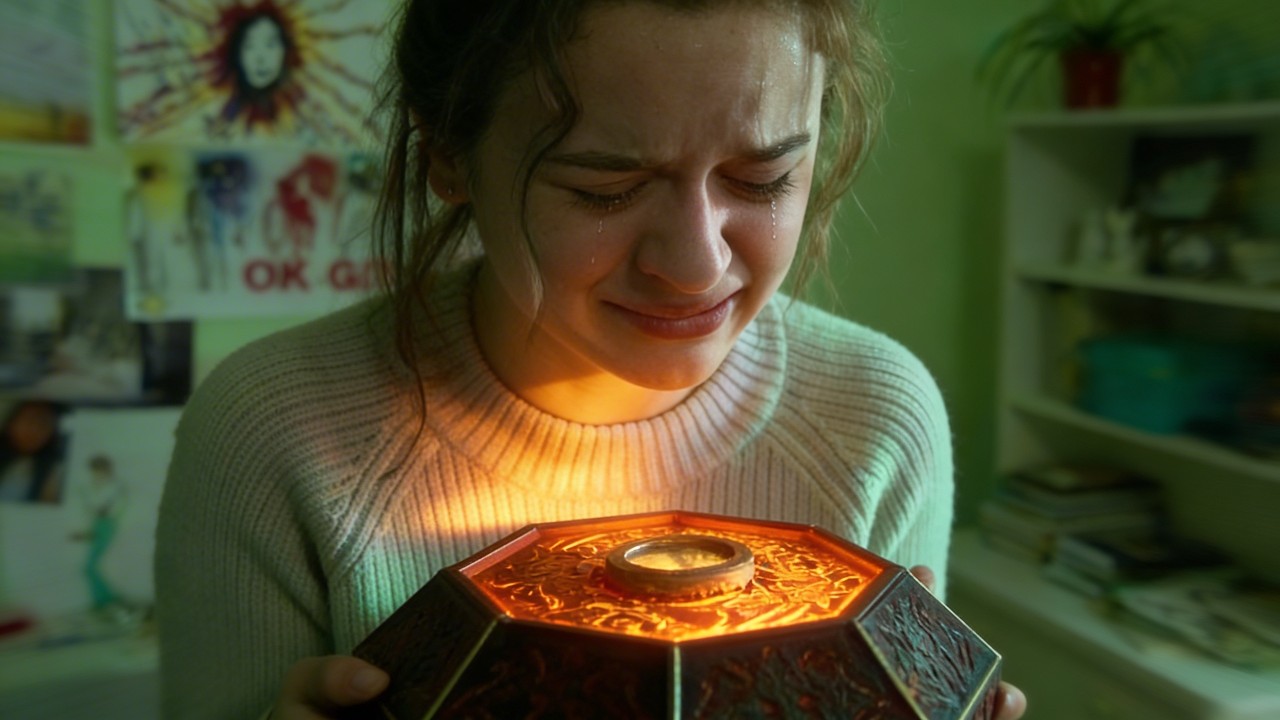 شيطان خبيث بيديها صندوق سحري بيحقق امنياتها، بس بيخلص علي اهلها !