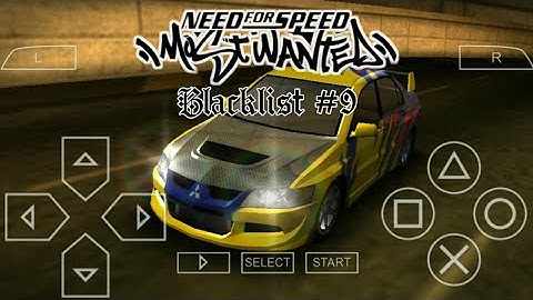 Need For Speed Most Wanted PPSSPP Emulator Blacklist #9 ||510 circuit #ppsspp #playstation #emulator