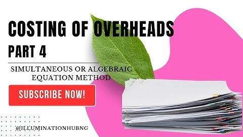 Overhead Costing PART 4. #costaccounting #education #tutorial #accounting
