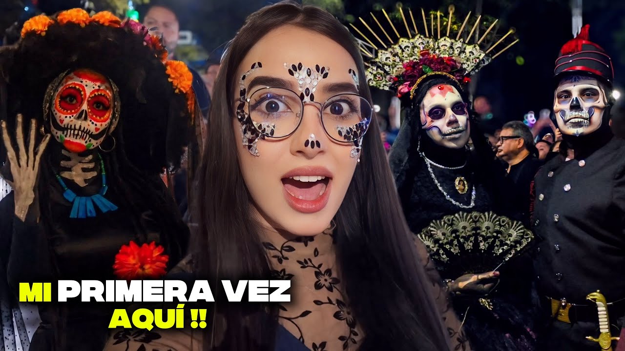 🇨🇺Así reaccioné al FAMOSO DESFILE de CATRINAS en MÉXICO🇲🇽/ Mi PRIMERA VEZ viviéndolo😱