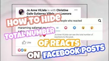 HOW TO HIDE TOTAL NUMBER OF REACTS ON FACEBOOK POSTS ✨