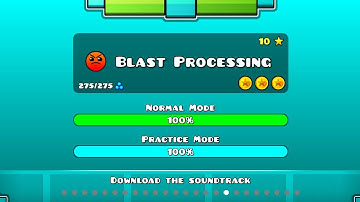 GEOMETRY DASH - Blast Processing : Level 17 (All Coins) | Dolphex