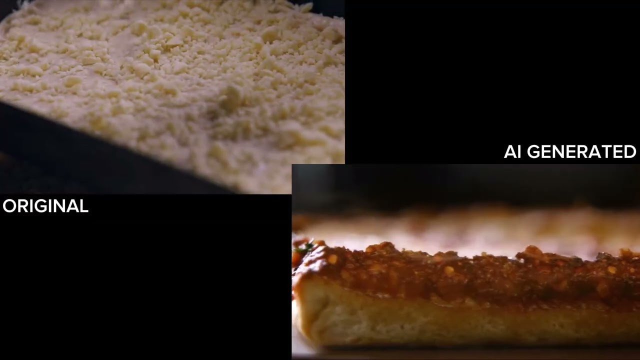 Buddy's Pizza Ad Recreation using SORA video AI